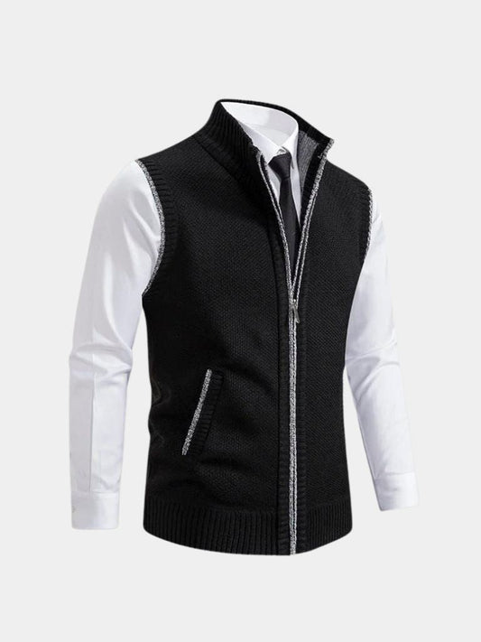 Maglione da uomo in maglia – Cardigan elegante casual con zip intera per tutti i giorni