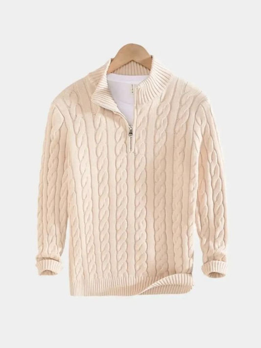 Maglione da Uomo in Maglia – Essenziale Mezza Zip Casual per Tutti i Giorni